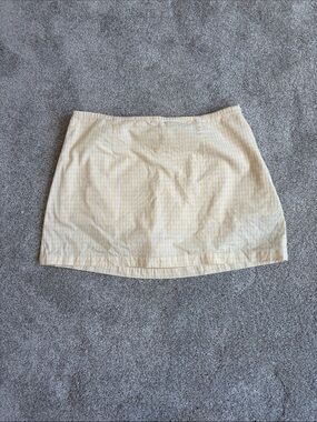 French Connection Yellow Gingham Skort